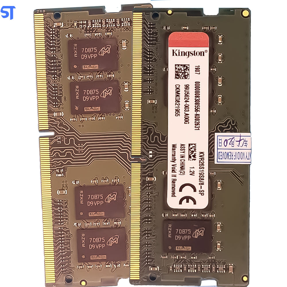 Memoria Ram Notebook 8Gb Ddr4 2666MHz KVR26S19S8/8 Kingston